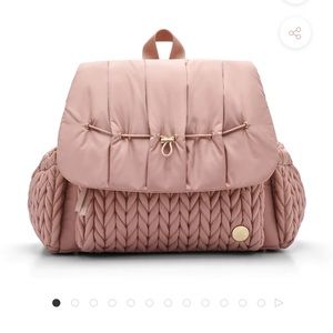 HAPP Brand, pink nylon diaper backpack
